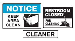 Buy cleaning signs