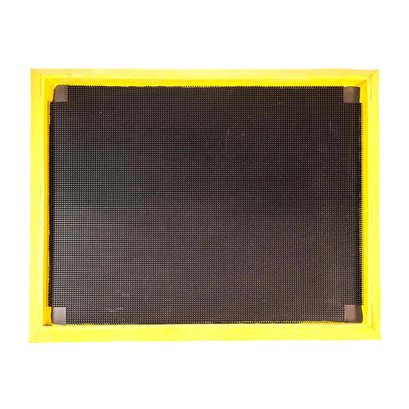 Sanitising Footbath Mat, 800mm (W) x 1000mm (L), Black/Yellow