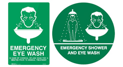 Eye Wash / Shower Signs