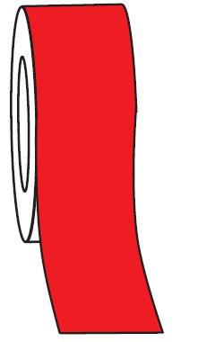 High Visibility Safety Tapes - Red, 50mm