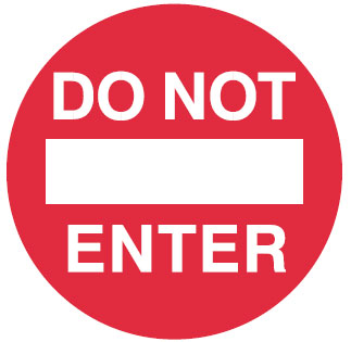 Safety Floor Marker - Do Not Enter