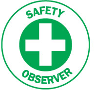 Safety Hard Hat Labels - Safety Observer