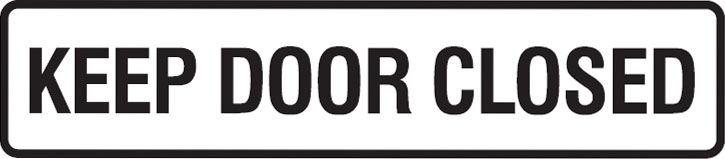 Seton Sign Pack - Keep Door Closed