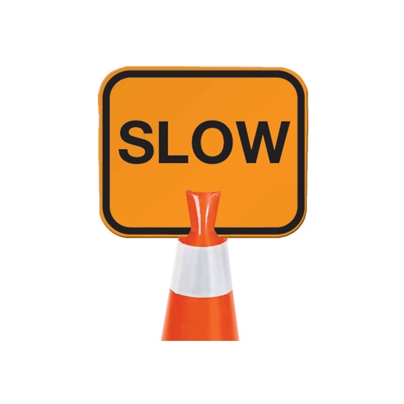 Snap On Cone Signs - Slow