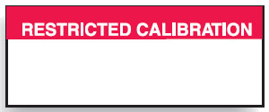 Write On Labels - Restricted Calibration
