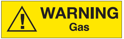 Pipe Warning Markers - Warning Gas