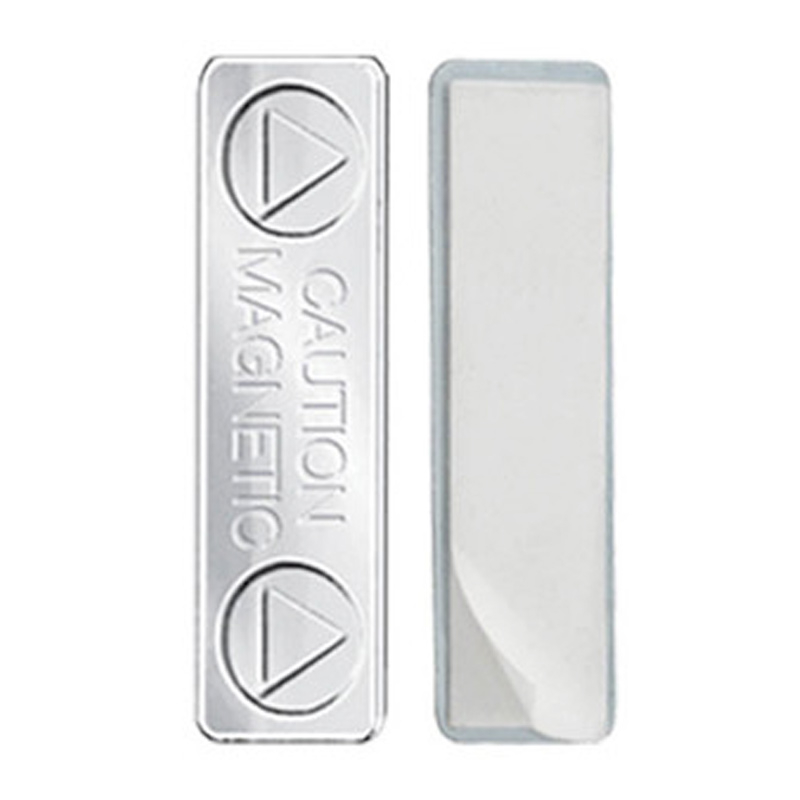 Magnetic Metal Clip, Silver, Self Adhesive, Pack 50
