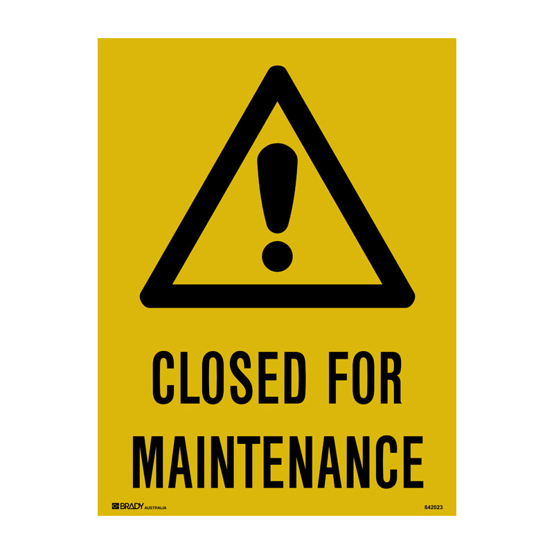 Tall Floor Stand Signs | CLOSED FOR MAINTENANCE