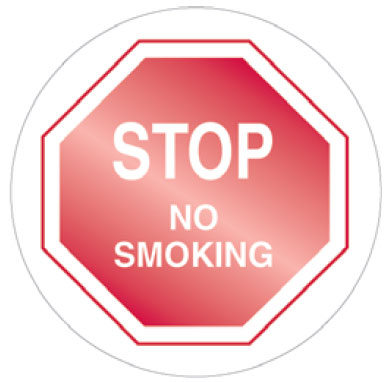 Safety Floor Marker - Stop No Smoking