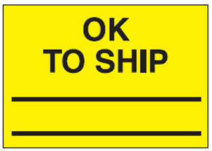 Production Status Labels - Ok To Ship