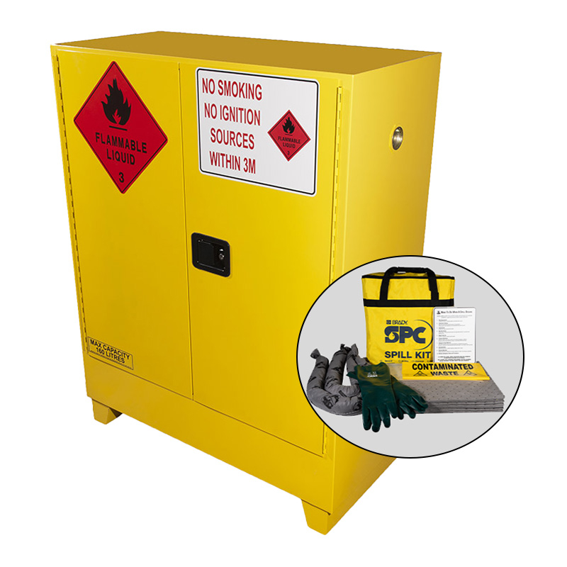Flammable Liquid Storage Cabinet Bundle - Value Range 160L Yellow