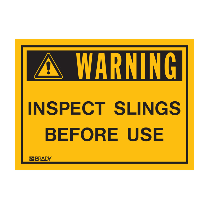 Small Labels - Inspect Slings Before Use