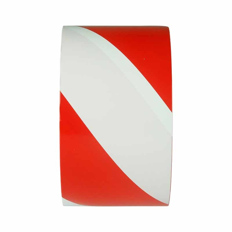 Printed Barricade Tape - Red / White Striped