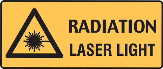 Radiation/Laser Signs - Laser Light W/Picto