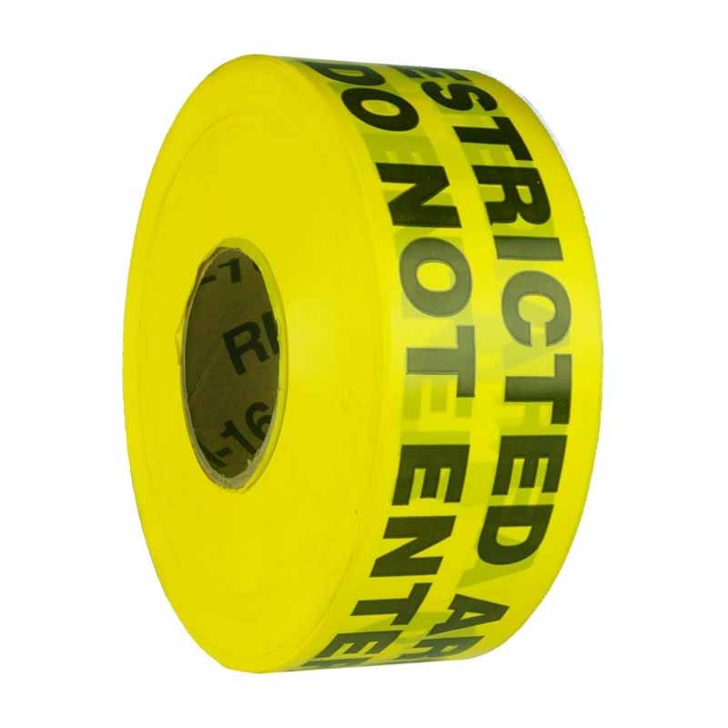 Graphic Barricade Tape - Restricted Area Do Not Enter 