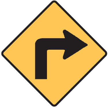 Regulatory Signs - Turn Right Arrow