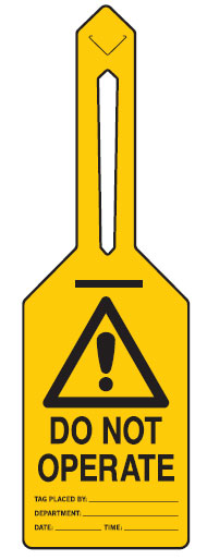 Self Locking Safety Tags - Do Not Operate