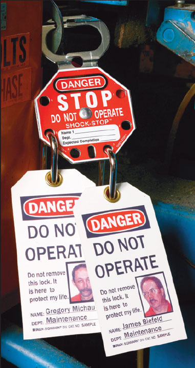 Self Laminating Personal Lockout Tagout Danger Tags - Pack of 10