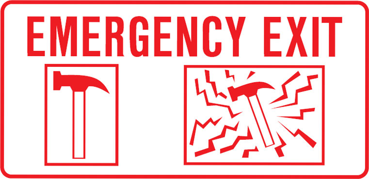 Emergency Labels - Emergency Exit