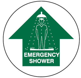 Safety Floor Markers - Emergency Shower
