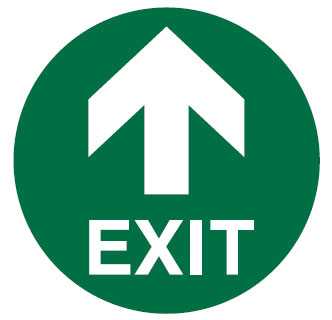 Safety Floor Markers - Exit