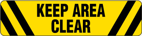 Anti-Slip Floor Markers - Keep Area Clear
