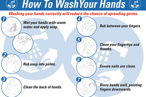 How To Wash Your Hands Food Hygiene Wallchart
