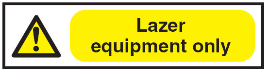 Brady Power Point Warning Labels - Laser Equipment Only