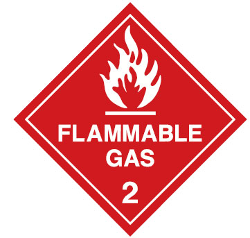 Dangerous Goods Markers  - Flammable Gas 2
