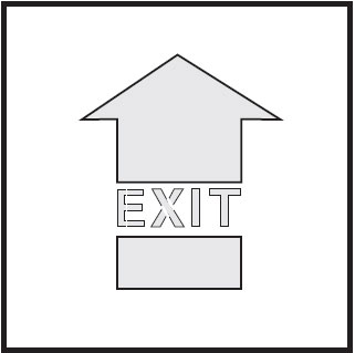 Safety Stencils - Exit