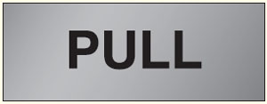 Brass & Aluminium Door Signs - Pull