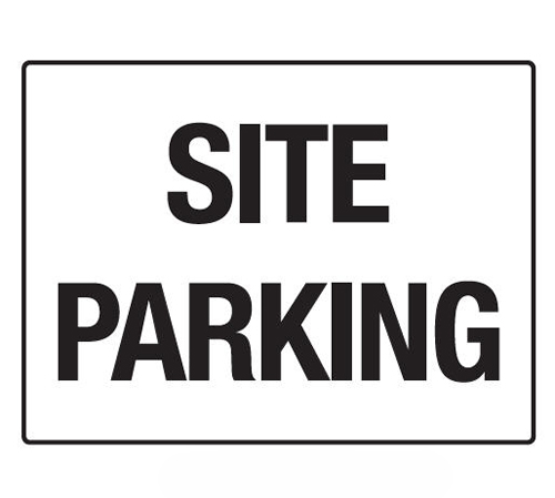 Building Site Sign Polypropylene - Site Parking