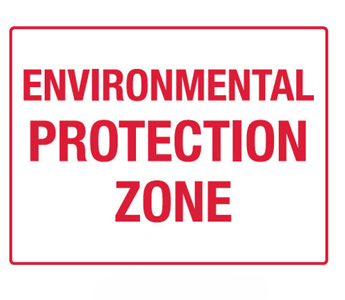 Building Site Sign Polypropylene - Environmental Protection Zone