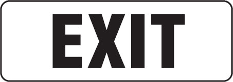 Garden & Lawn Signs - Exit