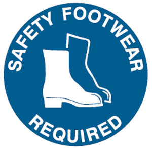 Safety Floor Marker - Safety Footwear Required
