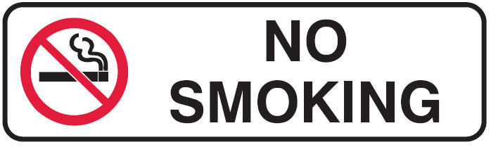 Mini Graphic Signs - No Smoking