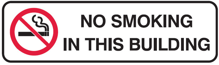 Mini Graphic Signs - No Smoking In This Building