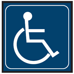 Graphic Symbol Signs - Handicapped Picto