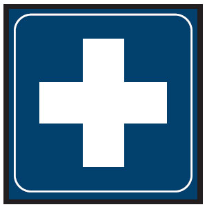 Graphic Symbol Signs - First Aid Cross Picto