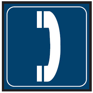 Graphic Symbol Signs - Telephone Picto