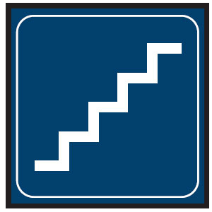 Graphic Symbol Signs - Stairs Picto