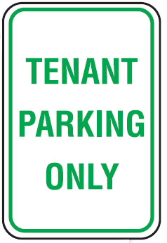 Parking Signs - Tenant Parking Only