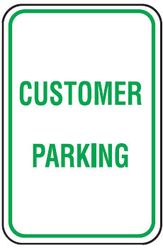 Parking Signs - Customer Parking