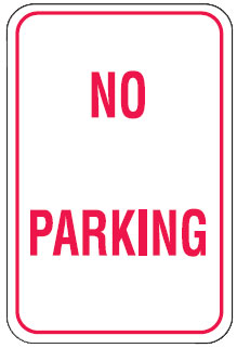 Parking Signs - No Parking
