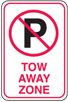 Parking Signs - Tow Away Zone