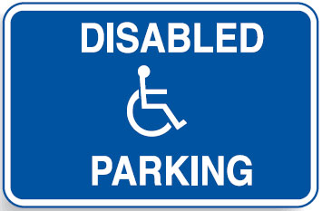 Disabled Signs - Disabled Parking W/Picto