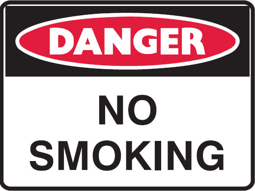 Small Labels - No Smoking