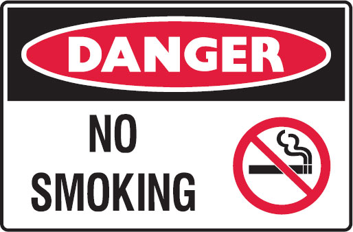 Graphic Warning Signs - No Smoking