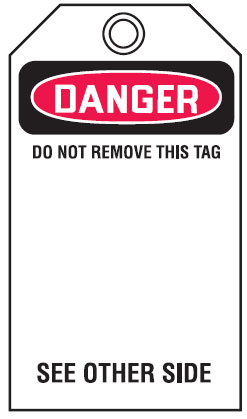 Accident Prevention Tags - Do Not Operate