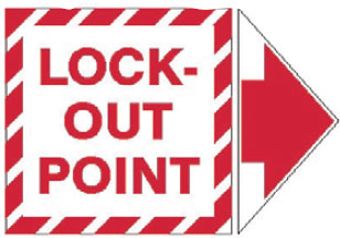 Add-An Arrow Lockout Labels - Lock-Out Point